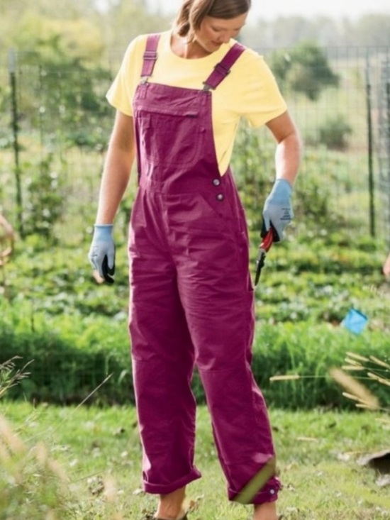 Duluth Trading Co Pants - NEW* Duluth Trading 🌺🪻Heirloom Gardening Bib Overalls in Purple Size M NWT